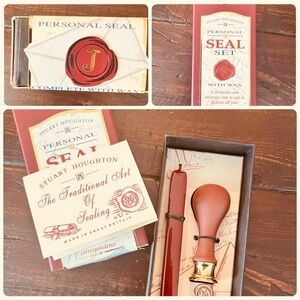 Stuart Houghton Personal Seal Set with Wax letter J